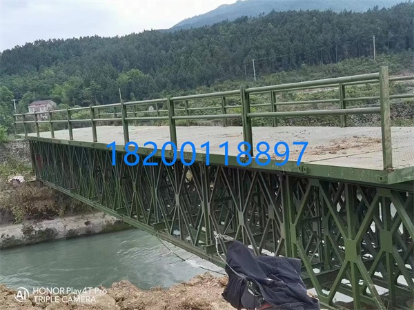 江油200型上承式27米长4.5米宽贝雷钢桥