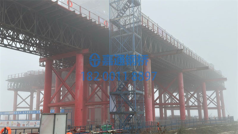 重庆开州区施工钢便桥